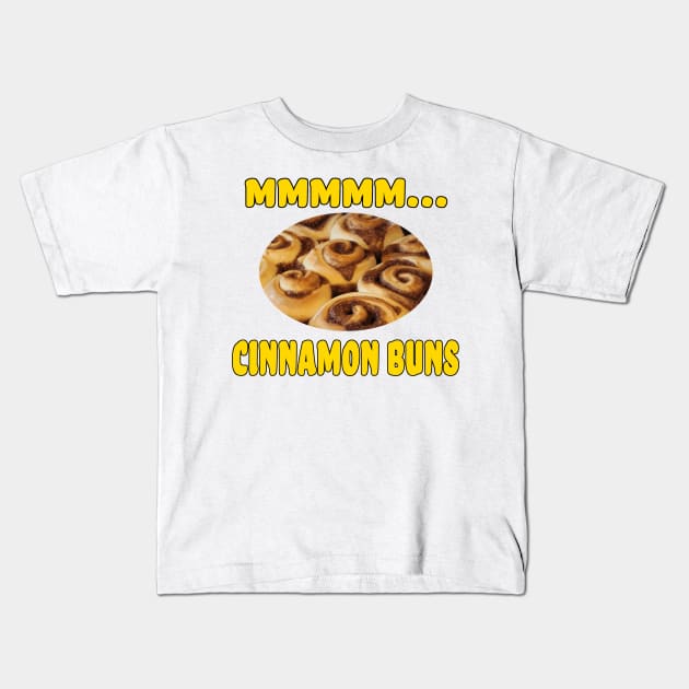 Mmmm... Cinnamon Buns Kids T-Shirt by Naves